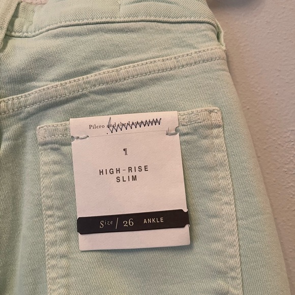 Pilcro The Letterpress NWT Anthropologie 26 ankle crop high rise slim distressed - Picture 7 of 8